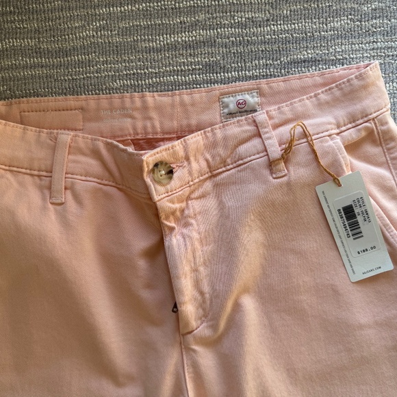 AG caden tailored trousers size 29R peach( SULPSK color) NWT - Picture 3 of 4